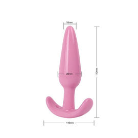 ألعاب جنسية شرجية مقاومة للماء جهاز تدليك للبروستاتا مصنوع من السيليكون مادة TPE وردي / أرجواني