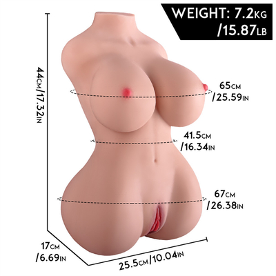 TPE 3 في 1 Torso ذكر الاستمناء مع الثدي واقعية المهبل ولعب الجنس الشرجي للرجال مع المدمج في العمود الفقري