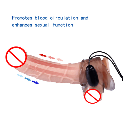 مجانا TPE G Spot Adult Products الذكور الاهتزاز القضيب القضيب حلقة القضيب