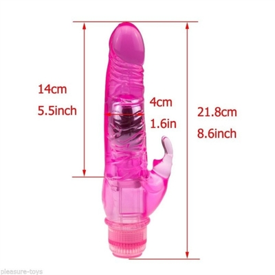 أرنب غلانز القضيب G-Spot Vibrator جهاز إناثي الاهتزاز السيليكون الاهتزاز