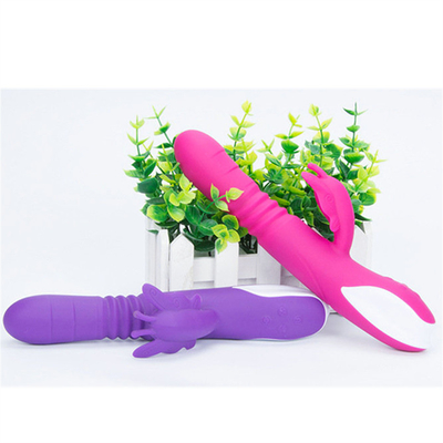 رأس دفع آلي شاحن USB محمول أرنب الاهتزاز للنساء