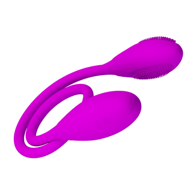 أجهزة الهزاز المزدوجة الشرجية 6 أجهزة الهزاز متعددة السرعات G-spot Vibrator البيضة القابلة لإعادة الشحن الهزاز البظر للأزواج