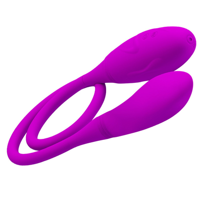 أجهزة الهزاز المزدوجة الشرجية 6 أجهزة الهزاز متعددة السرعات G-spot Vibrator البيضة القابلة لإعادة الشحن الهزاز البظر للأزواج