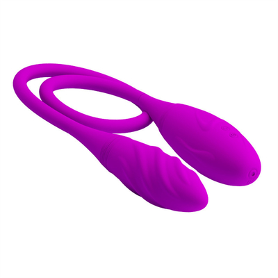 أجهزة الهزاز المزدوجة الشرجية 6 أجهزة الهزاز متعددة السرعات G-spot Vibrator البيضة القابلة لإعادة الشحن الهزاز البظر للأزواج
