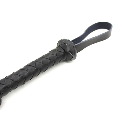 Bdsm النسيج الجلدي من الجلد Led Whip متعددة الأسود والأحمر الخيط الحبل الحصان الجلد الجنس الشعبي Sm Bdsm العبيد الشعوذة