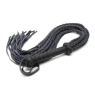 Bdsm النسيج الجلدي من الجلد Led Whip متعددة الأسود والأحمر الخيط الحبل الحصان الجلد الجنس الشعبي Sm Bdsm العبيد الشعوذة