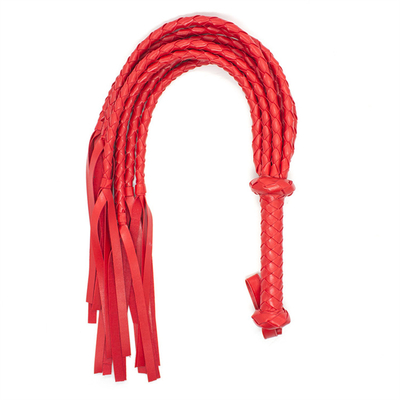 Bdsm النسيج الجلدي من الجلد Led Whip متعددة الأسود والأحمر الخيط الحبل الحصان الجلد الجنس الشعبي Sm Bdsm العبيد الشعوذة