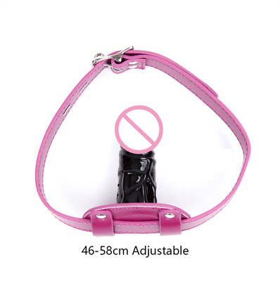 SM Adult Erotica Dildo Mouth Plugs Long Black Dildos For Sex Open Mouth Bondage Gag منتجات البالغين البديلة