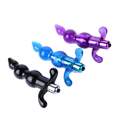 TPE Beads الشرج الجنس لعب هزاز لينة تدليك البروستاتا 1 سرعة الاهتزاز